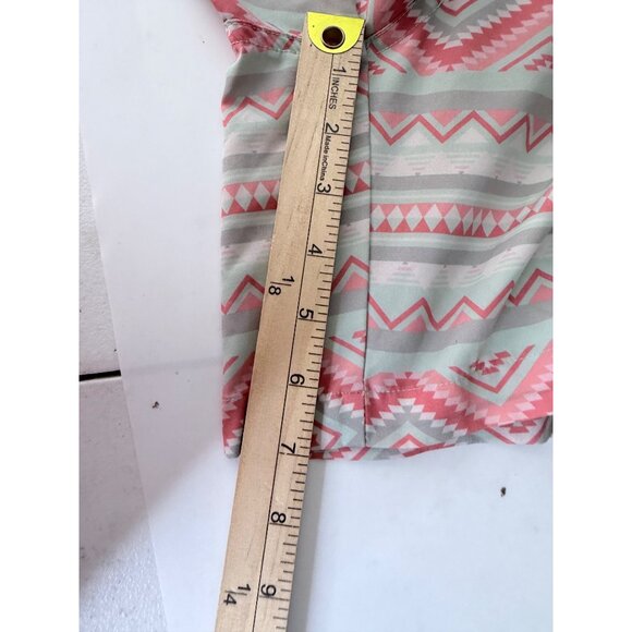 Burlebo‎ Aztec Print Swim Shorts Mens XL Pink Geometric Beach Resort - Picture 12 of 13